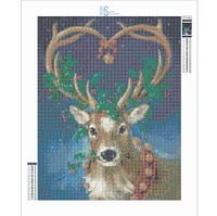 Sparkly Selections Santa's Reindeer Diamond Painting Kits, Round Diamonds