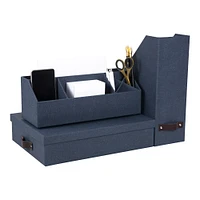 Bigso Navy Functional Workspace Set