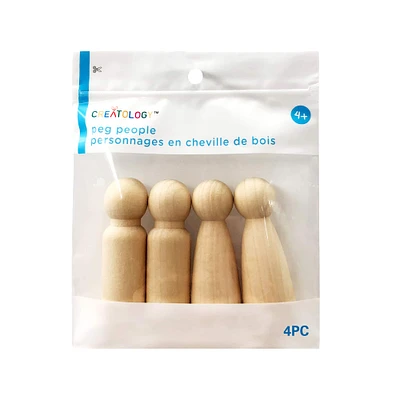 12 Packs: 4 ct. (48 total) Mixed Peg People by Creatology™
