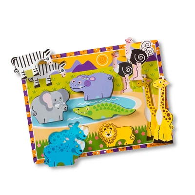 Melissa & Doug® Safari 8 Piece Chunky Puzzle