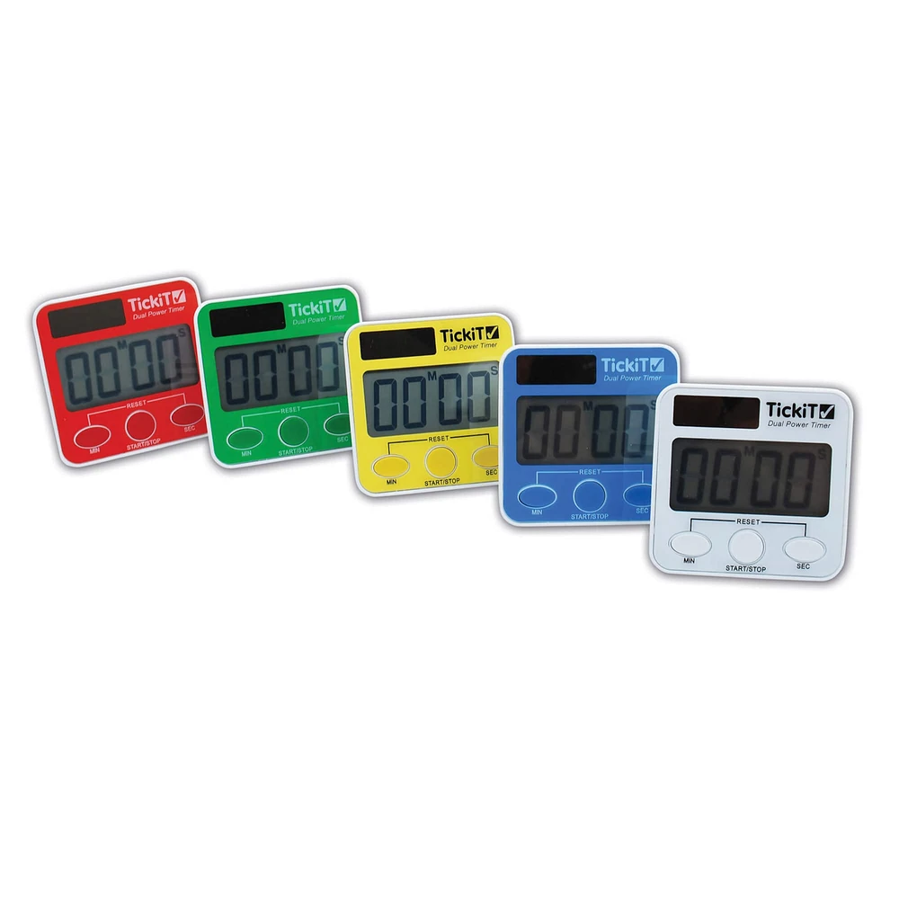 TickiT® Dual Power Timer Set, 5ct.