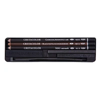 Cretacolor 8 Piece Charcoal Pocket Pencil Set