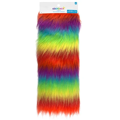 Rainbow Craft Faux Fur by Creatology™