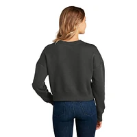 District® Women's Perfect Weight® Fleece Cropped Crew Sweatshirt