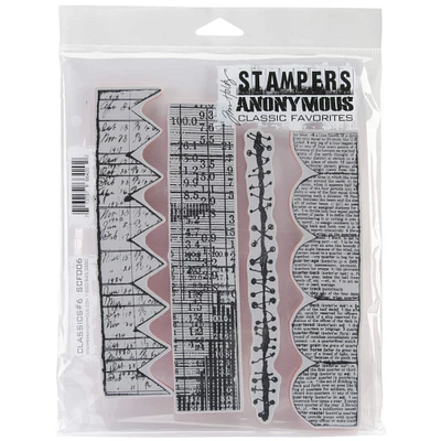 Stampers Anonymous Tim Holtz® Classics No.6 Cling Stamps