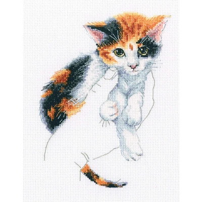 RTO Warmth in Palms Kitten Cross Stitch Kit