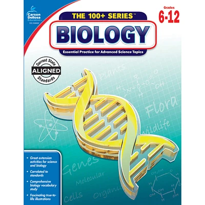 Carson Dellosa Education® Biology Workbook, Grades 6-12