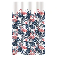 Bath Bliss Flamingo Design Shower Curtain