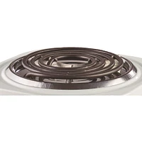 Brentwood White 1000W Double Electric Burner