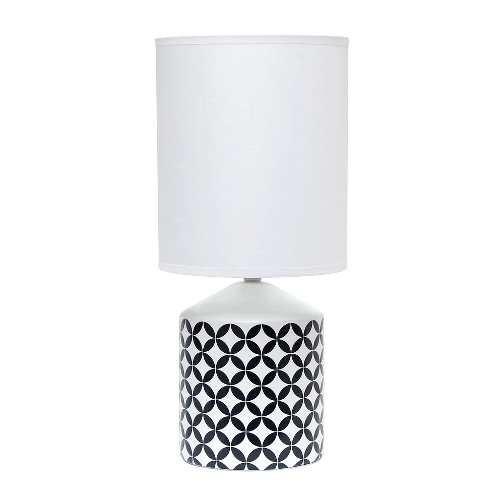 Simple Designs 18.5" Fresh Prints Table Lamp