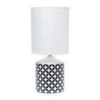 Simple Designs 18.5" Fresh Prints Table Lamp