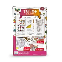 Bright Stripes Tattoo A Ceramic Kitty Bank Activity Kit