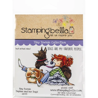 Stamping Bella Tiny Townie Daphme & Her Dogs Cling Stamps