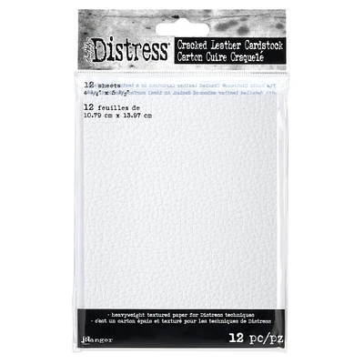 6 Packs: 12 ct. (72 total) Tim Holtz Distress® 4.25" x 5.5" Cracked Leather Cardstock