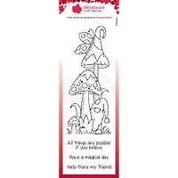 Woodware Magic Mushrooms Clear Stamps