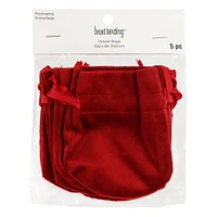 4" Jewelry Packaging Velvet Bags by Bead Landing™, 5ct.