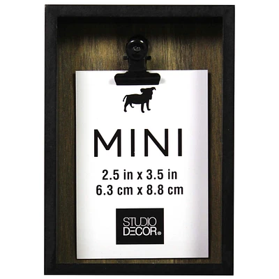 Black Deep Box Mini Clip Frame by Studio Décor®