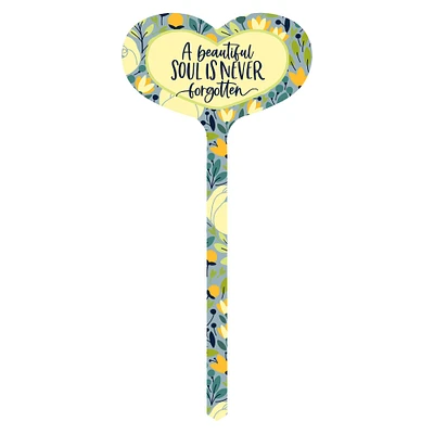 15" Aluminum A Beautiful Soul Remembrance Marker Garden Stake