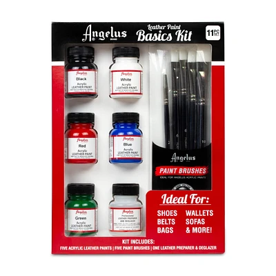 6 Pack: Angelus® Acrylic Leather Paint Basics Kit