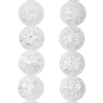 Crystal Quartz Round Beads, 8mm by Bead Landing™