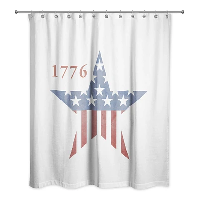 1776 Star Shower Curtain