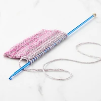 Anodized Aluminum Crochet Afghan Hook by Loops & Threads®