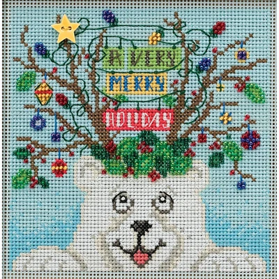 Mill Hill® Beary Christmas Buttons & Beads Counted Cross Stitch Kit