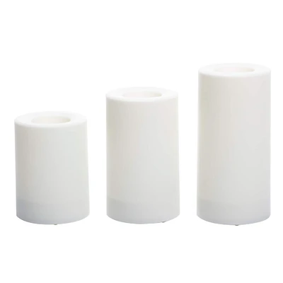 White 3-Pack LED Pillar Candles by Ashland®