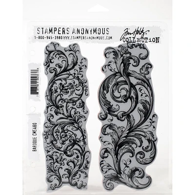 Stampers Anonymous Tim Holtz® Baroque Cling Stamps