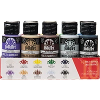 6 Packs: 10 ct. (60 total) FolkArt® Basics Multi-Surface Acrylic Paint Set