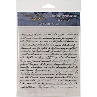 Wendy Vecchi Script Background Cling Stamp