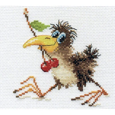 Alisa Baby Crow Cross Stitch Kit