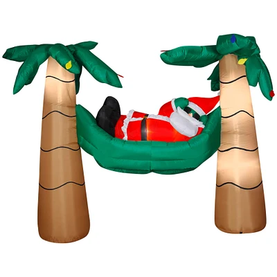 6ft. Airblown® Inflatable Christmas Santa in Hammock Scene