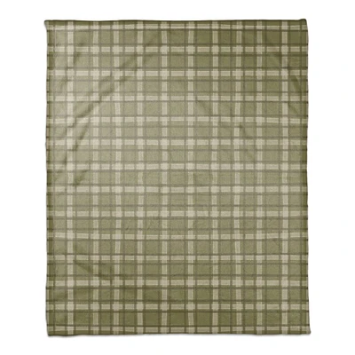 Green Multi Plaid Coral Fleece Blanket