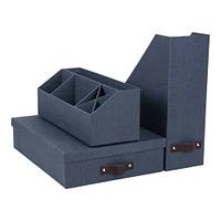 Bigso Navy Functional Workspace Set