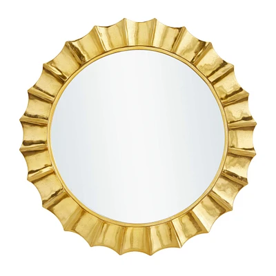 Gold Glam Wall Mirror, 35" x 2" x 35"