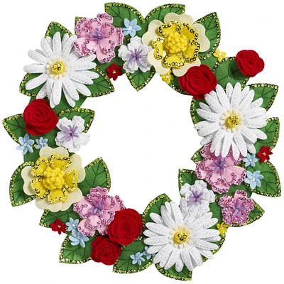 Bucilla® Spring Wreath Felt Wreath Applique Kit