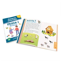 Junior Learning® Letters & Sounds Phase 1 Phonemic Awareness Educational Learning Workbook