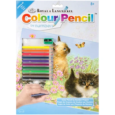 Royal & Langnickel® Kitten Colour Pencil™ by Number Kit