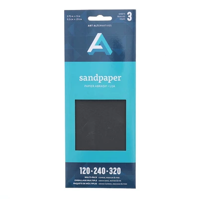 24 Packs: 3 ct. (72 total) Art Alternatives Multi-Pack Sandpaper Sheets