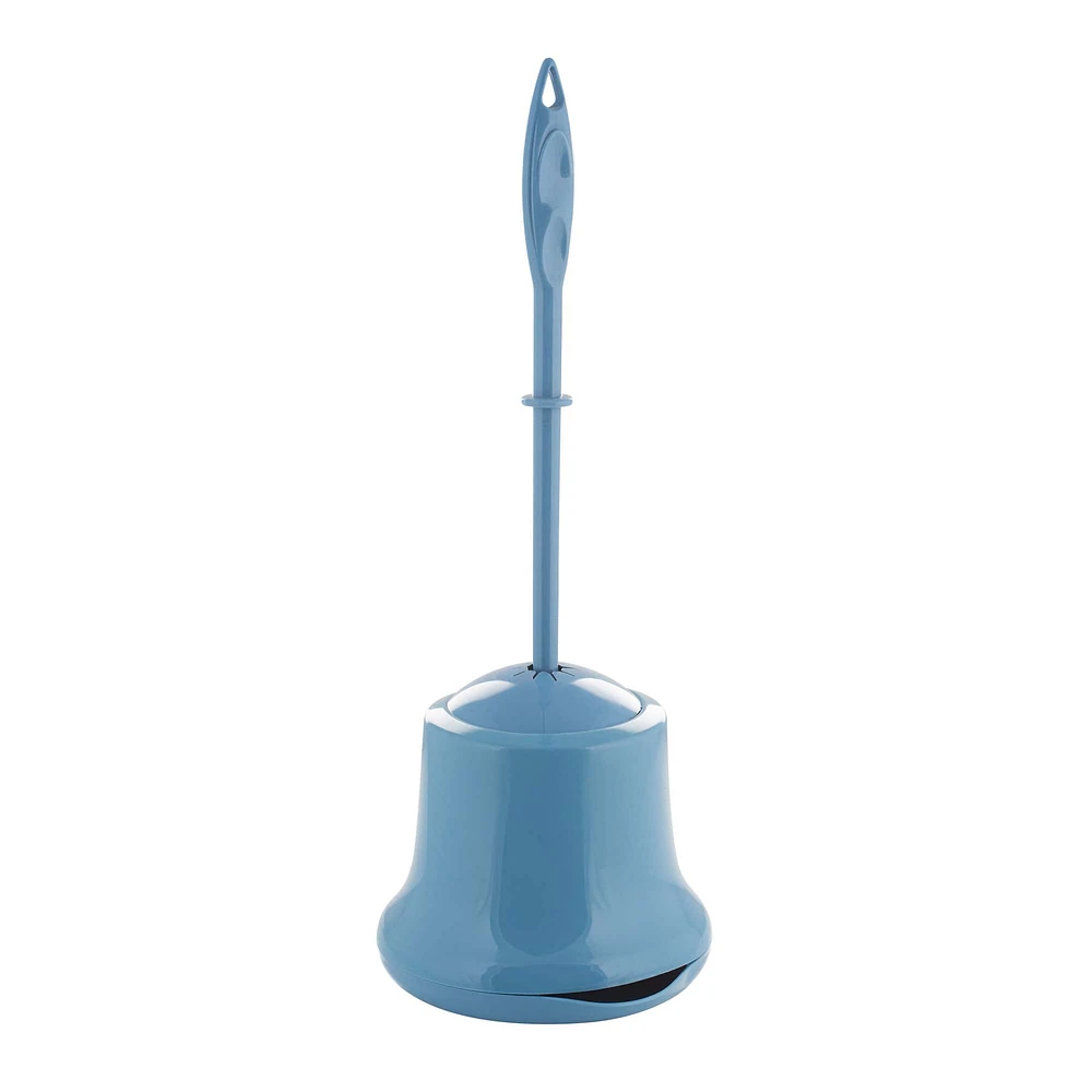 Bath Bliss Blue Toilet Brush & Holder