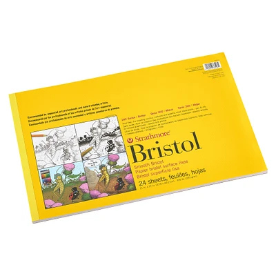 12 Pack: Strathmore® 300 Series Sequential Art Smooth Bristol Paper Pad, 11" x 17"