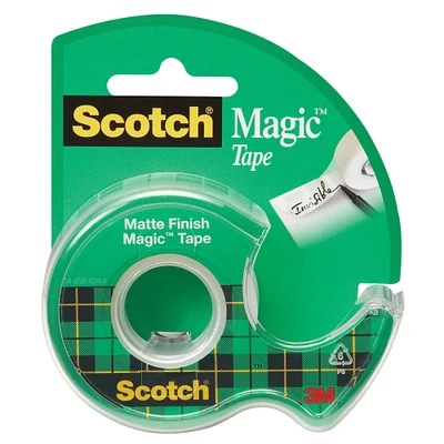 3M Scotch® Matte Finish Magic™ Transparent Tape, 12.7mm x 12.5yd.