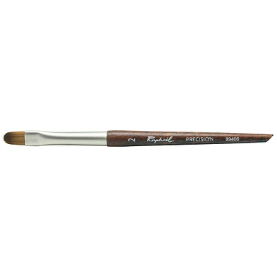 Raphael Mini Precision Short Handle Filbert Brush, Size 02