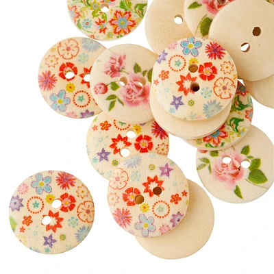 Favorite Findings Flower Print Buttons By Loops & Threads®