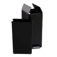 Household Essentials Rectangle Stainless Steel Trash Can