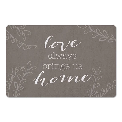 Love Brings Us Home Floor Mat, 27" x 18"