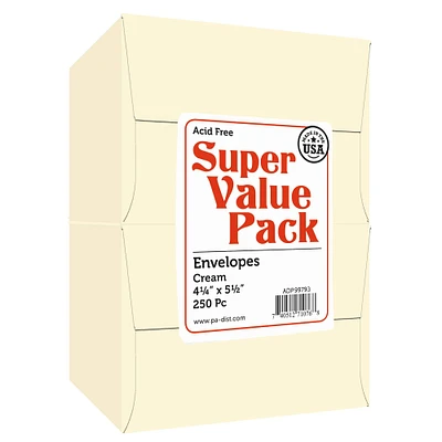 PA Paper™ Accents Super Value Pack Envelopes