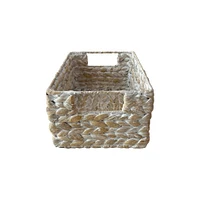 Small Whitewashed Rectangle Basket by Ashland®