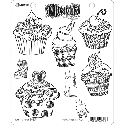 Dyan Reaveley's Dylusions Eat Me Cling Stamps